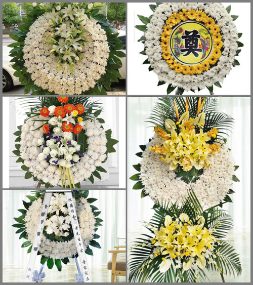 山东济宁任城区接庄街道南集二村花圈速递